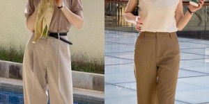 T-shirt + wide-leg pants are really bad (seeing these fashion demonstrations are not vulgar but more advanced)