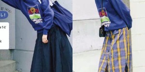 Letter sweatshirt + skirt is a pair of temperament CP (wearing elegantly in spring will make you look younger)