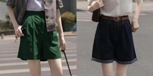 It is more convenient to wear shorts and a T-shirt than a skirt to keep out the hot weather (shorts + T-shirt are practical and neat in summer)