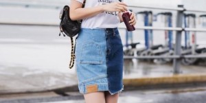 After summer, T-shirts + skirts are popular again (it’s worth learning from this simple, comfortable and elegant style)