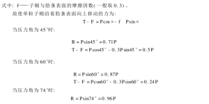 Zigzag ginning theory Separation of fibers and cotton seeds