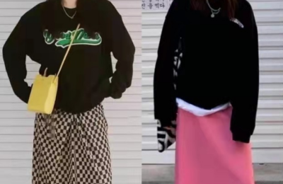 Sweatshirt + skirt is the best CP in spring (it looks slimming, fashionable and beautiful in this way)