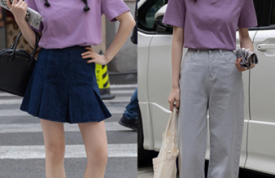 Wearing colorful T-shirts is popular this summer (it’s easy to play with different looks and your fashion level will soar)