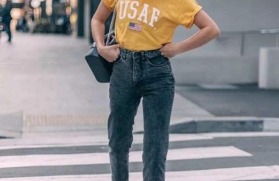 What color pants goes with a yellow T-shirt (these four combinations are very eye-catching)