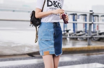 After summer, T-shirts + skirts are popular again (it’s worth learning from this simple, comfortable and elegant style)